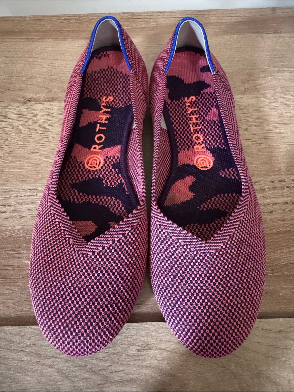 Rothy’s The Point in Rose Double Stitch / Wild Orchid Camo